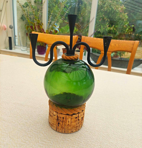 Vintage 1958 green glass arm - vintage,