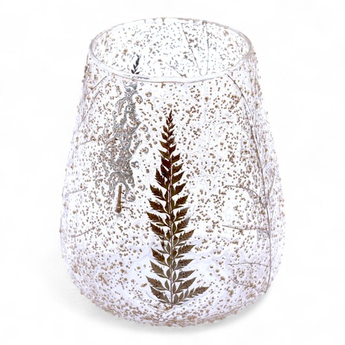 Natural floral glass large - natural,