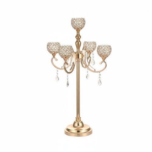 Gold wedding candelabra rust - candelabra,