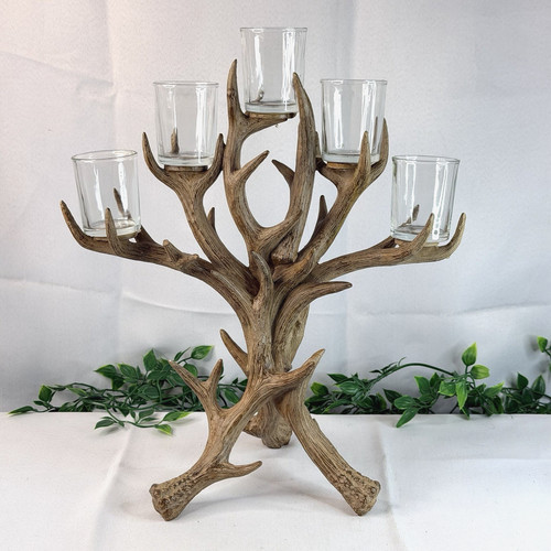 Faux antler candelabra candle - faux,