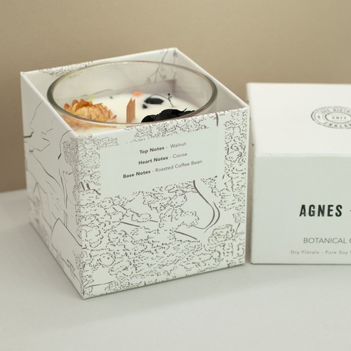 Agnes cat botanical - +, wax