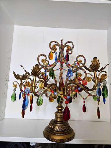 Gold metal floral hollywood - metal,
